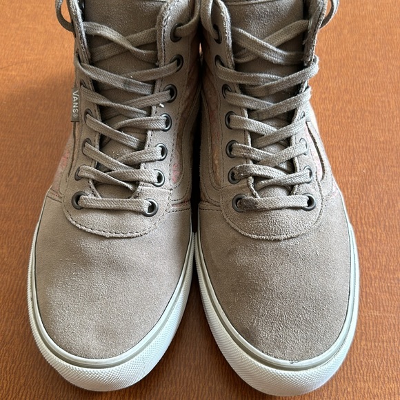 Tan Floral Vans High-Tops 8.5 - Picture 5 of 6